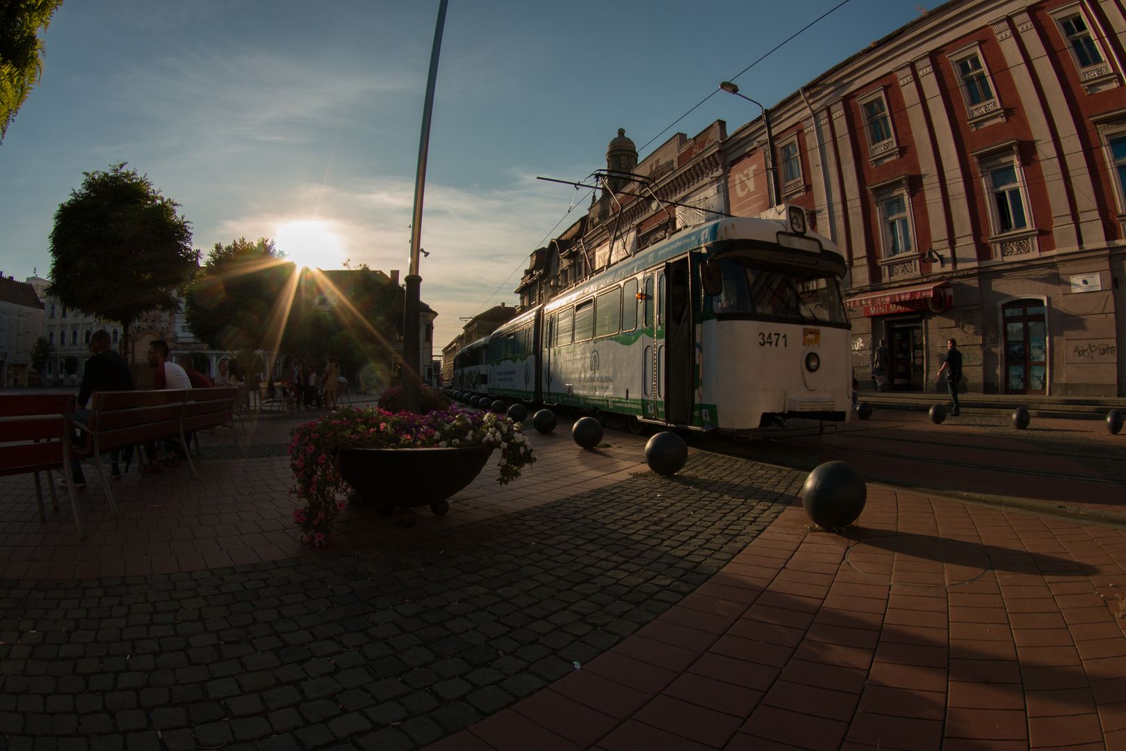 A tram in Timisoara, Romania